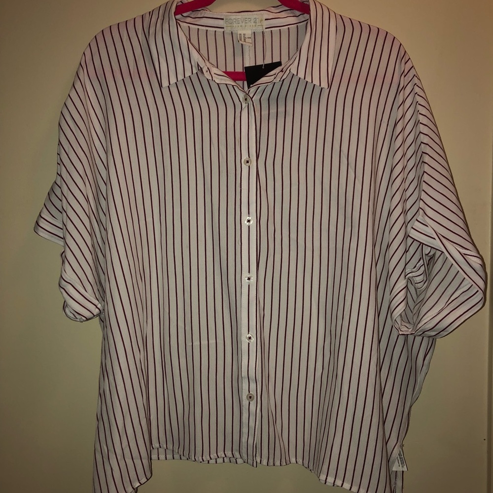 Button down crop top